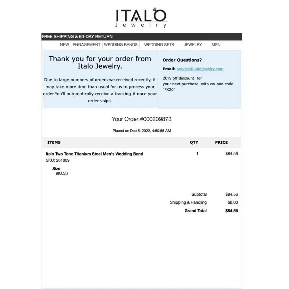 Italo brand new